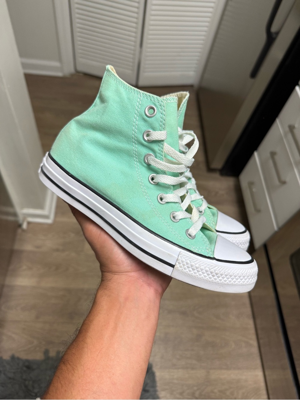 Converse Chuck Taylor All Star High Cyber Teal A03796F  Women's Size 6 Used
